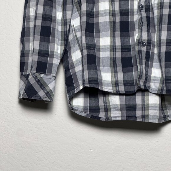 Levis Shirt Button Up Pockets Men XL White Checkered Plaid Western Rodeo Cowboy - Picture 13 of 16